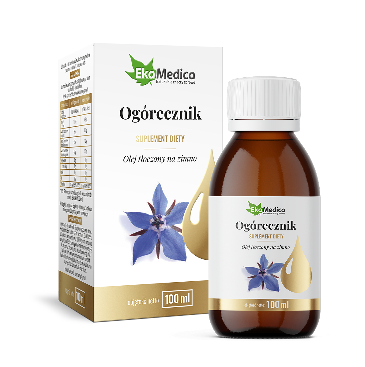 BORAGE OIL 100ML - OLEJ Z OGORECZNIKA