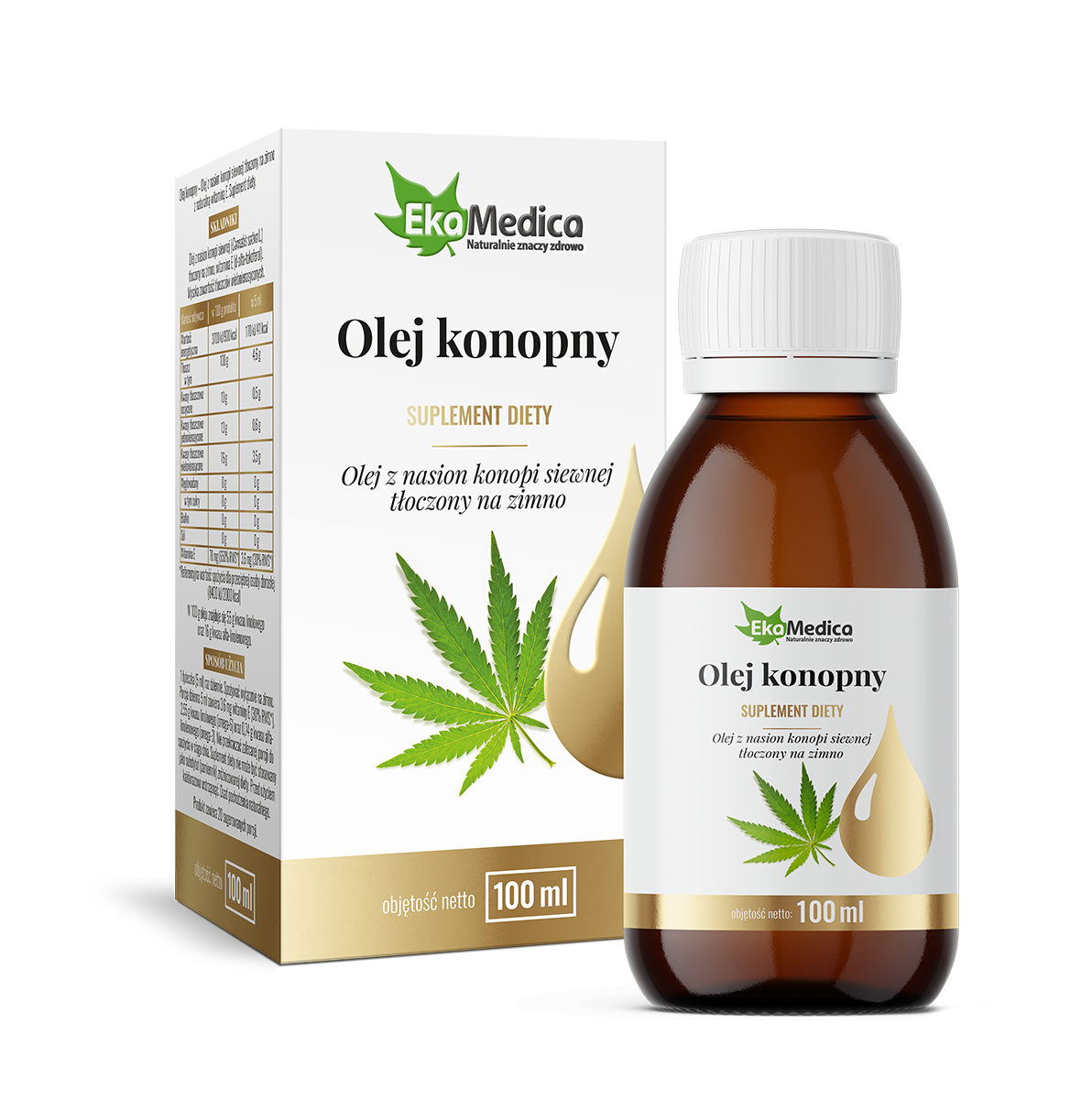 HEMP OIL NATURAL 100ML - OLEJ KONOPNY
