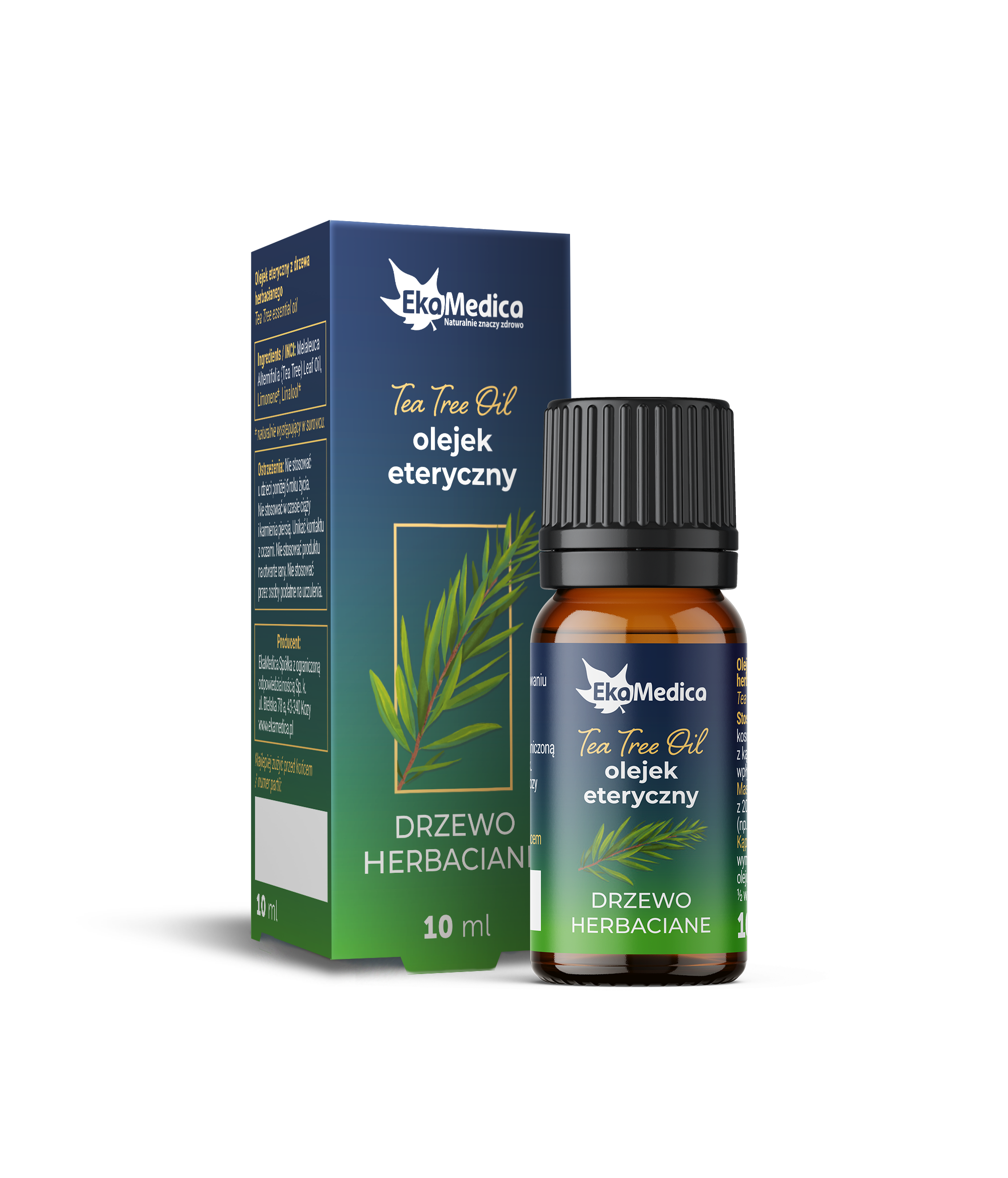TEA TREE ESSENTIAL OIL DRZEWO HERBACIANE 10ml BATH MASSAGE