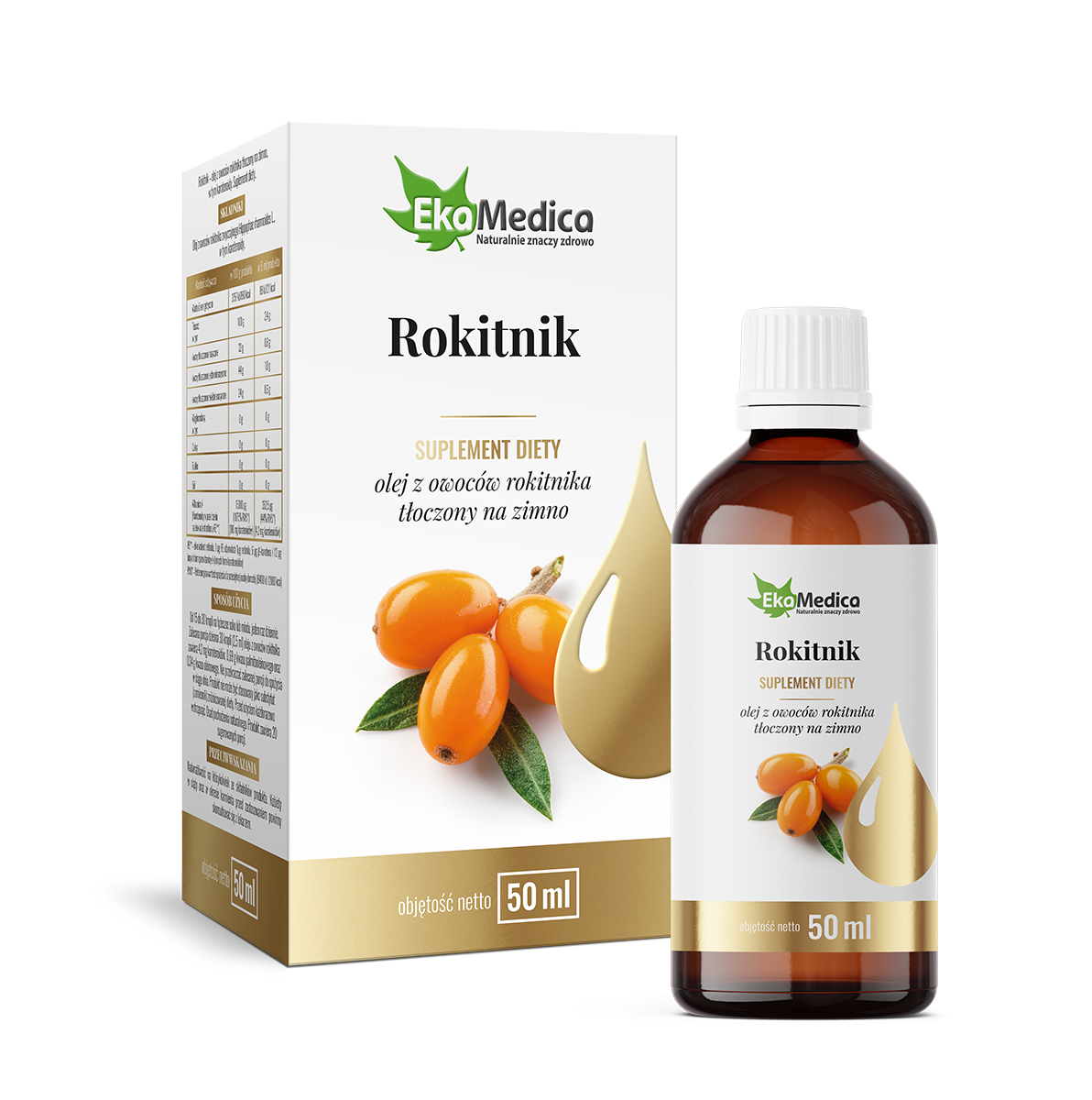 SEA BUCKTHORN OIL 50ML - OLEJ ROKITNIKOWY