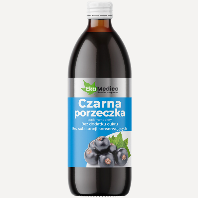 NATURAL 100% BLACKCURRANT JUICE 500ML LIQUID SUPPLEMENT