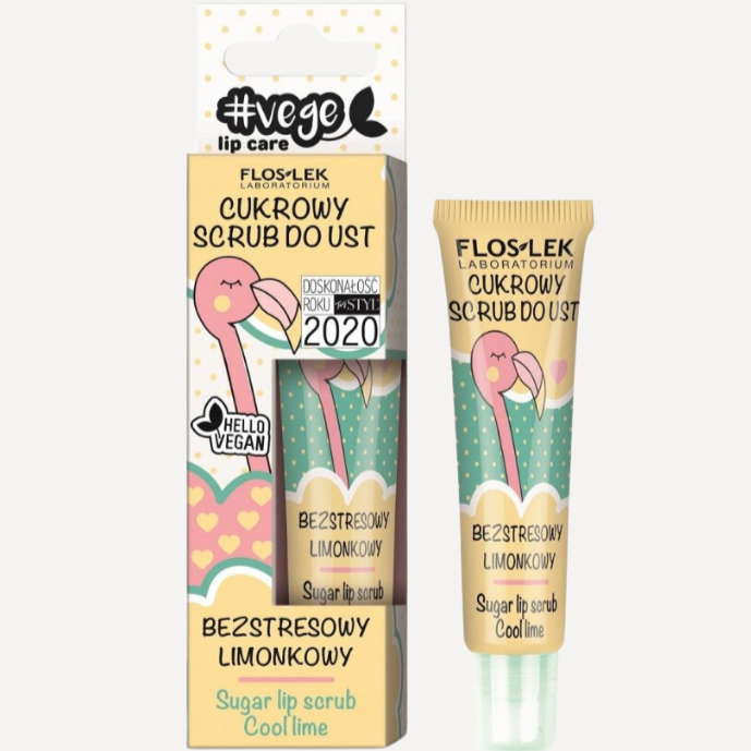 VEGE LIP CARE SUGAR LIP SCRUB STRESS-FREE LIME 14 g